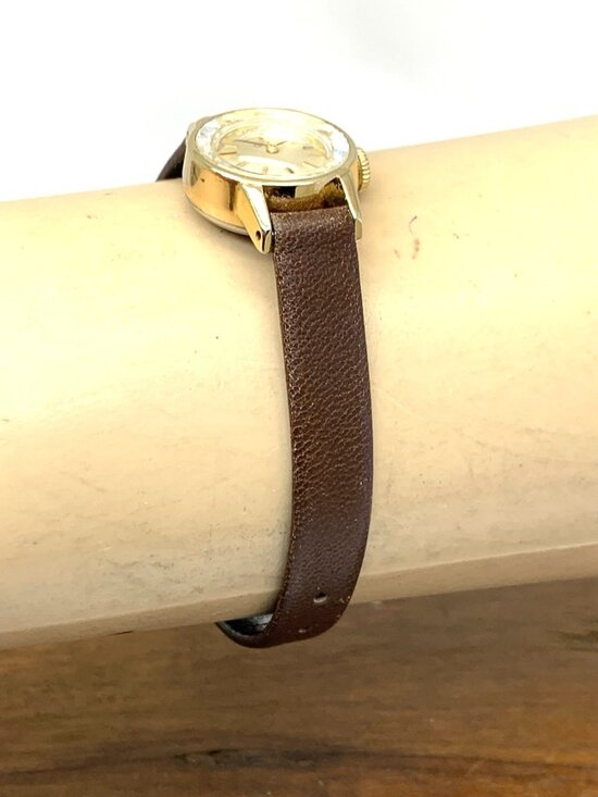 Omega De Ville Women\'s Watch Swiss Mechanical Vintage 1964 Brown Leather 19mm main image 9